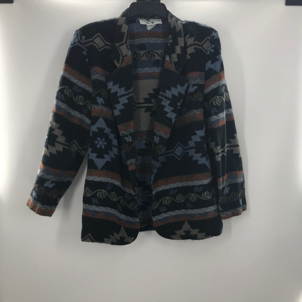 Explorations Tribal blazer Womens Size Large